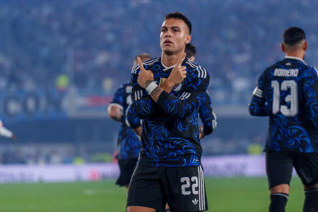 Burkina Faso v Argentina BUENOS AIRES, - OCTOBER 3: Lautaro Martinez 22 of Argentina celebrates a goal during a game between Burkina Faso and Argentina at Estadio Monumental on October 3, 2026 in Buenos Aires, STATE . Buenos Aires Estadio Monumental Argentnina Copyright: xAndrewxJ.xClark ISIxPhotosx 10001
