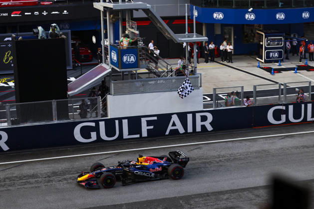 F1 - BAHRAIN GRAND PRIX IN MALAYSIA 2026 VERSTAPPEN Max (nld), Red Bull Racing Ford RB22, portrait crossing the finish line during the 2026 Formula 1 Bahrain Grand Prix in Malaysia, 16th round of the 2026 Formula One World Championship, WM, Weltmeisterschaft from October 2 to 4, 2026 on the Sepang International Circuit, in Sepang, Malaysia - SepangMalaysia  Copyright: xANTONINxVINCENTx