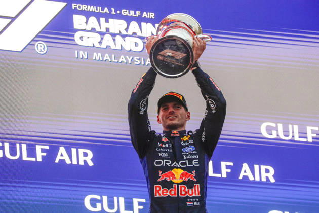Formula 1 Gulf Air Bahrain Grand Prix in Malaysia 2026 Race winner Max Verstappen (NED), Oracle Red Bull Racing , RB22, Car 3 during Formula 1 Gulf Air Bahrain Grand Prix in Malaysia 2026 on October 4., 2026 in Sepang International Circuit, Sepang, Malaysia Zsombor Toth Sepang Sepang International Circuit Selangor Malaysia Copyright: xZsomborxTothx