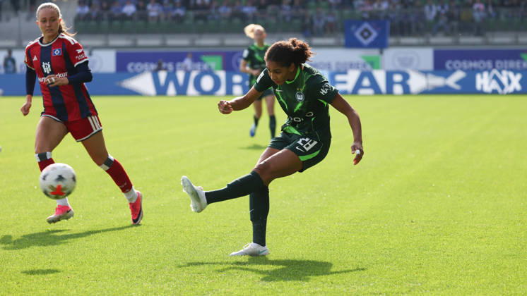 VfL vs. HSV, BL Frauen Wolfsburg, 04.10.2026, Fußball, Frauen, Google Pixel Bundesliga, Saison 2026 2027, VfL Wolfsburg vs Hamburger SV: Cora Zicai (VfL Wolfsburg) AOK Stadion Niedersachsen Deutschland