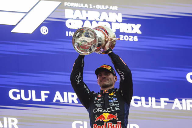 F1 - BAHRAIN GRAND PRIX IN MALAYSIA 2026 VERSTAPPEN Max (nld), Red Bull Racing Ford RB22, portrait podium during the 2026 Formula 1 Bahrain Grand Prix in Malaysia, 16th round of the 2026 Formula One World Championship, WM, Weltmeisterschaft from October 2 to 4, 2026 on the Sepang International Circuit, in Sepang, Malaysia - SepangMalaysia  Copyright: xXavixBonillax