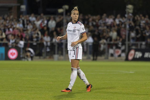 Google Pixel Frauen Bundesliga: Eintracht Frankfurt - FC Bayern München, 03.10.2026 Giulia Gwinn (FC Bayern München 7), Freisteller, Portrait Porträt, Eintracht Frankfurt - FC Bayern München, Frankfurt, Stadion am Brentanobad, 3.10.2026 Copyright: xBEAUTIFULxSPORTS Gawlikx