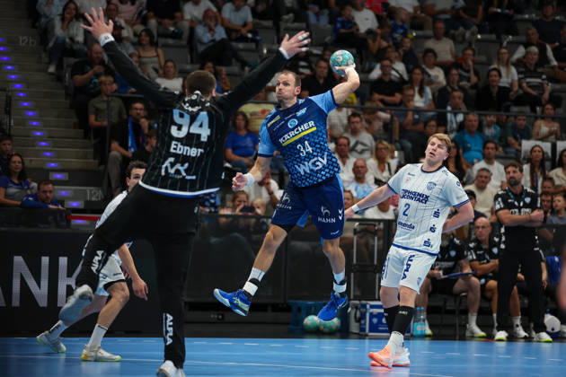Kai Haefner (TVB Stuttgart, 34) GER, TVB Stuttgart vs. TBV Lemgo Lippe, Handball, Opel Handball-Bundesliga, 6. Spieltag, Spielzeit 2026 2027, 04.10.2026 GER, TVB Stuttgart vs. TBV Lemgo Lippe, Handball, Opel Handball-Bundesliga, 6. Spieltag, Spielzeit 2026 2027, 04.10.2026 Stuttgart Copyright: xEibner-Pressefoto SoerenxHerwegx EP_SHG