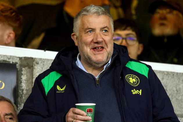 2027 UEFA Under 21 European Qualifier, Munster FA Turner s Cross, Cork 6 10 2026 Republic of Ireland vs England FAI President Paul Cooke Paul Cooke 6 10 2026 Copyright: xx AC019993