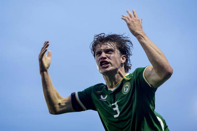 2027 UEFA Under 21 European Qualifier, Munster FA Turner s Cross, Cork 6 10 2026 Republic of Ireland vs England Ireland s Conor McManus celebrates after he scores his sides 2nd goal of the match Conor McManus celebrates after he scores his sides 2nd goal of the match 6 10 2026 Copyright: xx NE1L0299