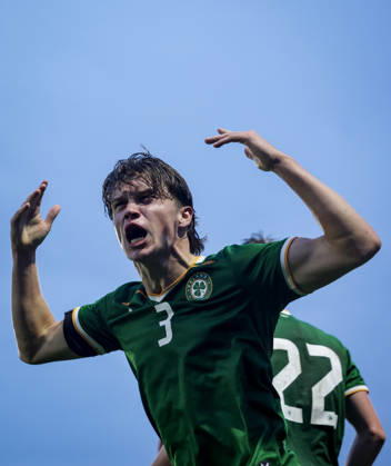 2027 UEFA Under 21 European Qualifier, Munster FA Turner s Cross, Cork 6 10 2026 Republic of Ireland vs England Ireland s Conor McManus celebrates after he scores his sides 2nd goal of the match Conor McManus celebrates after he scores his sides 2nd goal of the match 6 10 2026 Copyright: xx NE1L0302