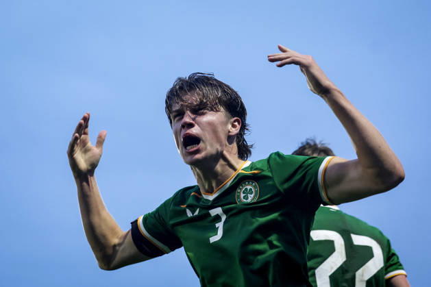 2027 UEFA Under 21 European Qualifier, Munster FA Turner s Cross, Cork 6 10 2026 Republic of Ireland vs England Ireland s Conor McManus celebrates after he scores his sides 2nd goal of the match Conor McManus celebrates after he scores his sides 2nd goal of the match 6 10 2026 Copyright: xx NE1L0303