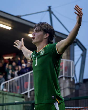 2027 UEFA Under 21 European Qualifier, Munster FA Turner s Cross, Cork 6 10 2026 Republic of Ireland vs England Ireland s Conor McManus celebrates after he scores his sides 2nd goal of the match Conor McManus celebrates after he scores his sides 2nd goal of the match 6 10 2026 Copyright: xx NE1L0174
