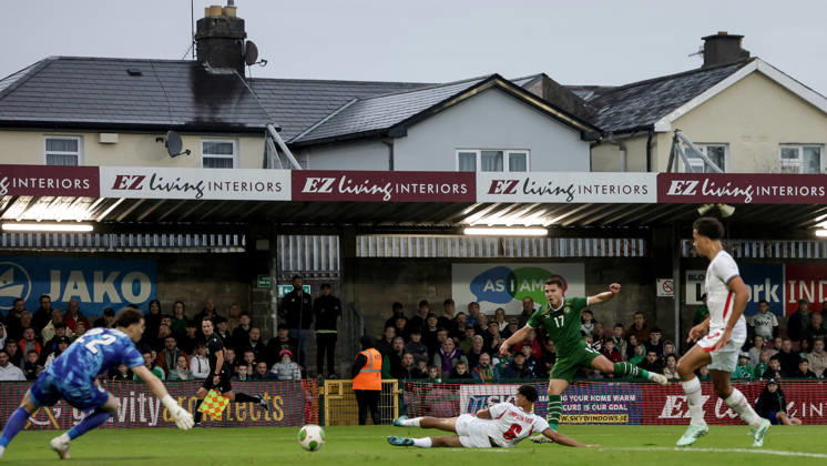 2027 UEFA Under 21 European Qualifier, Munster FA Turner s Cross, Cork 6 10 2026 Republic of Ireland vs England Ireland s Tommy Lonergan scores his sides 1st goal of the match Tommy Lonergan scores his sides 1st goal of the match 6 10 2026 Copyright: xx NE1L9993