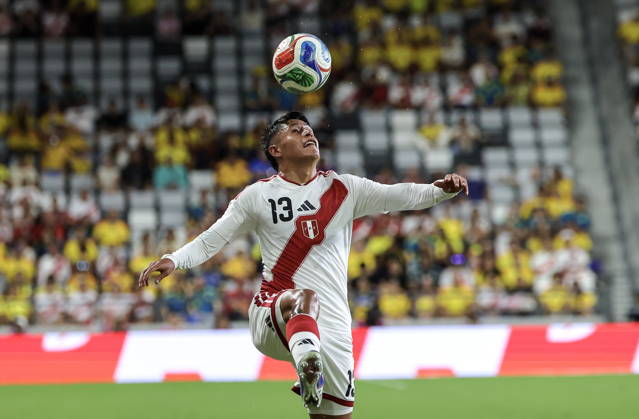 International soccer friendly - Colombia vs. Peru epaselect Peru defender Marco Huaman in action during the international soccer friendly between Colombia and Peru at Nu Stadium in Miami, Florida, USA, 06 October 2026. MIAMI FLORIDA United States Copyright: xCRISTOBALxHERRERA-ULASHKEVICHx