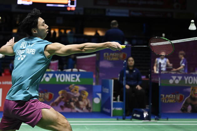 Su Li Yang of Taiwan in action during the badminton Clash of Clans Arctic Open 2026 tournament in Vantaa, Finland, on October 7, 2026. - ANTTI AIMO-KOIVISTO Vantaa Finland olgeIwwwMSk  Copyright: xAnttixAimo-Koivistox olgeIwwwMSk