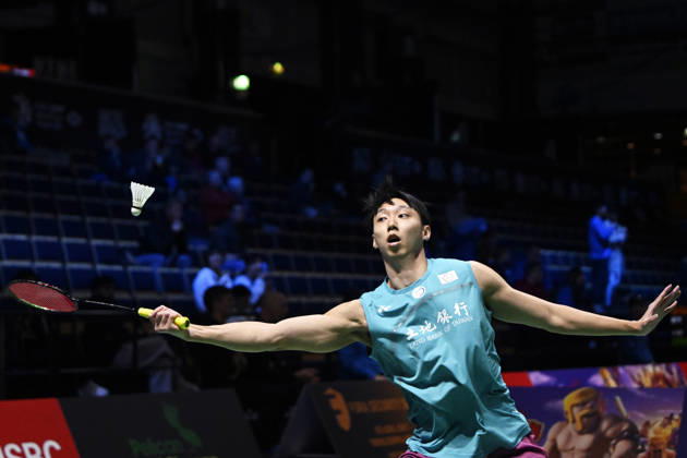 Su Li Yang of Taiwan in action during the badminton Clash of Clans Arctic Open 2026 tournament in Vantaa, Finland, on October 7, 2026. - ANTTI AIMO-KOIVISTO Vantaa Finland yiqip2Of_Bk  Copyright: xAnttixAimo-Koivistox yiqip2Of_Bk