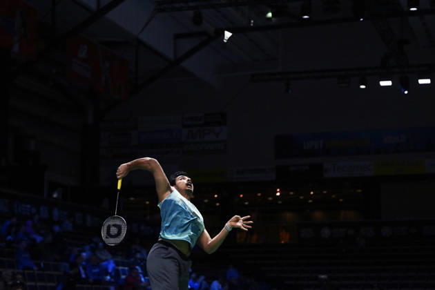Tharun Mannepalli of India during the badminton Clash of Clans Arctic Open 2026 tournament in Vantaa, Finland, on October 7, 2026. - ANTTI AIMO-KOIVISTO Vantaa Finland EsjNzqhQJSA  Copyright: xAnttixAimo-Koivistox EsjNzqhQJSA
