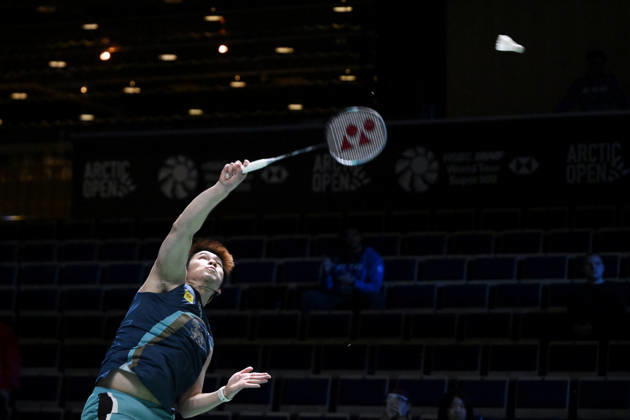 LKS 20261007 Kunlavut Vitidsarn of Thailand during the badminton Clash of Clans Arctic Open 2026 tournament in Vantaa, Finland, on October 7, 2026. - ANTTI AIMO-KOIVISTO Vantaa Finland WU_PxRMtPVQ  Copyright: xAnttixAimo-Koivistox WU_PxRMtPVQ