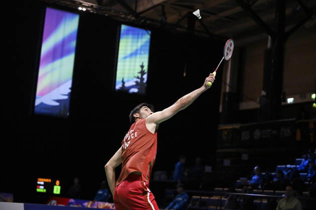 Toma Junior Popov of France during the badminton Clash of Clans Arctic Open 2026 tournament in Vantaa, Finland, on October 7, 2026. - ANTTI AIMO-KOIVISTO Vantaa Finland 8CB7bZUdfiE  Copyright: xAnttixAimo-Koivistox 8CB7bZUdfiE