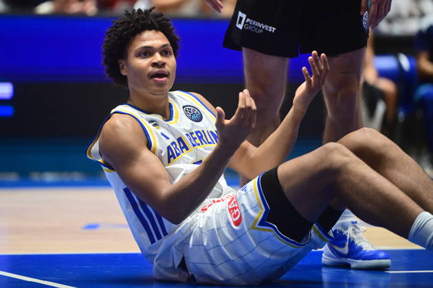 Men s basketball Champions League, group G, 1st round, match Slavia Praha NBK and Alba Berlin in Pardubice, Czech Republic, October 7, 2026. Jack Kayil of Alba Berlin. (CTKxPhoto JosefxVostarek) CTKPhotoP2026100707429  CTKPhotoP2026100707429