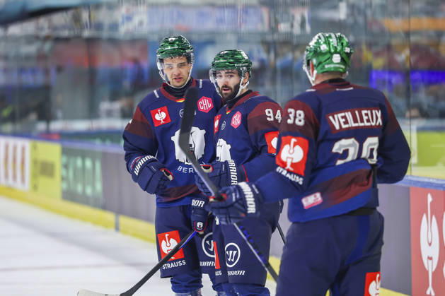 Ice hockey, Eishockey - CHL, EC RBS vs Berlin SALZBURG,AUSTRIA,07.OCT.26 - ICE HOCKEY - CHL, Champions Hockey League, group stage, EC Red Bull Salzburg vs Eisbaeren Berlin. Image shows the rejoicing of scorer Liam Kirk (Berlin).  GEPAxpictures xDavidxGeieregger
