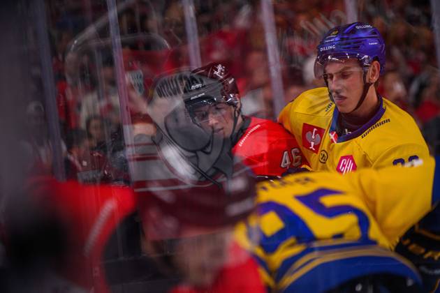 COLOGNE, GERMANY - 7 OCTOBER, 2026: - The Champions Hockey League match Koelner Haie vs. Herning Blue Fox at LANXESS arena. Copyright: xVitaliixKliuievx