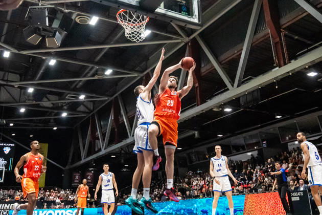 07.10.2026, GER, BKT Eurocup, Basketball, Chemnitz, Niners Chemnitz - Neptunas Klaipeda Ben Burnham (Niners Chemnitz, 25) Chemnitz Messe Chemnitz Sachsen Deutschland