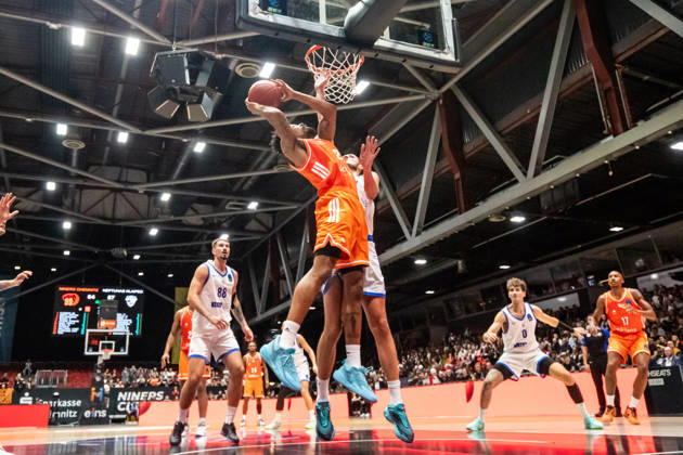 07.10.2026, GER, BKT Eurocup, Basketball, Chemnitz, Niners Chemnitz - Neptunas Klaipeda Urald King (Niners Chemnitz, 20) Chemnitz Messe Chemnitz Sachsen Deutschland