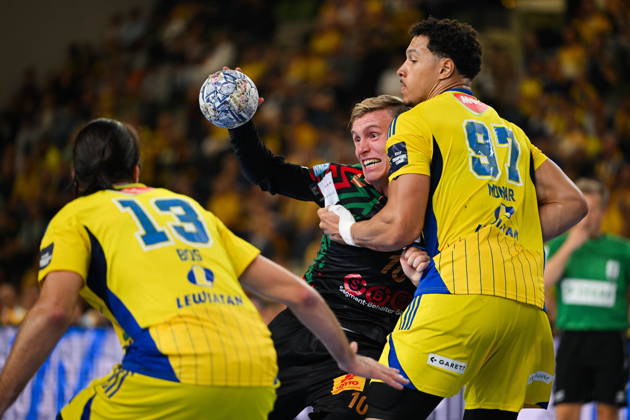 KIELCE 07.10.2026 MECZ 3. KOLEJKA RUNDA WSTEPNA LIGA MISTRZOW PILKA RECZNA MEZCZYZN SEZON 2026 2027 MENS HALDBALL PRELIMINARY ROUND EHF CHAMPIONS LEAGUE SEASON 2026 2027 MATCH: INDUSTRIA KIELCE - SC MAGDEBURG GISLI HORGEIR KRISTJANSSON THEO MONAR FOT. MICHAL TRZPIS 400MM.PL NEWSPIX.PL --- newspix.pl