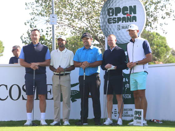 ESP: Mutua Madrid Open de Tenis Patrick Reed with Ashley Cole and John Terry, former Chelsea FC players during his participation in the Spanish Open Pro-Am, held at the Villa de Madrid Country Club on October 7, 2026 in Madrid, Spain Madrid Spain Copyright: xALBERTOxSIMONx AgenciaxLOFx