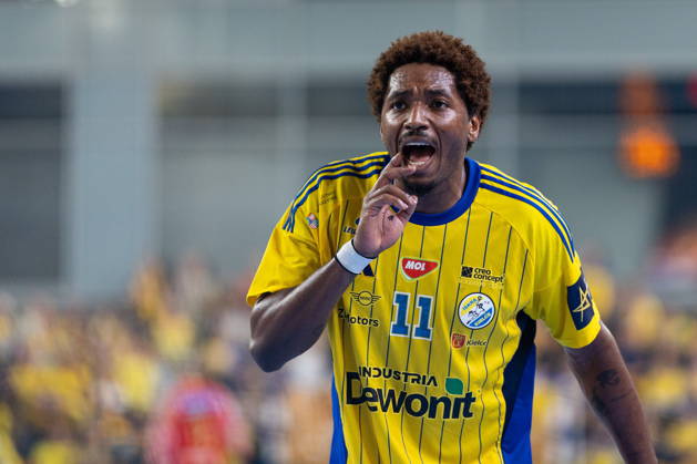 KIELCE, POLAND - OCTOBER 7: Benoit Kounkoud during the EHF Champions League Group F match between Industria Kielce nad SC Magdeburg at Hala Legionow on October 2, 2026 in Kielce, Poland --- Pilka reczna. EHF Liga Mistrzow. Industria Kielce - SC Magdeburg. (Photo by Igor Jakubowski Arena Akcji) NEWSPIX.PL --- newspix.pl