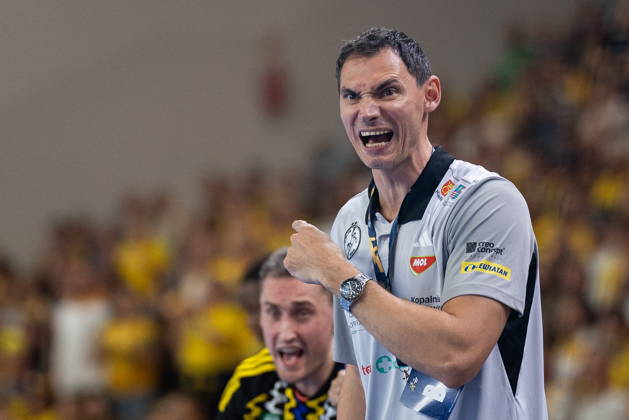 KIELCE, POLAND - OCTOBER 7: Krzysztof Lijewski during the EHF Champions League Group F match between Industria Kielce nad SC Magdeburg at Hala Legionow on October 2, 2026 in Kielce, Poland --- Pilka reczna. EHF Liga Mistrzow. Industria Kielce - SC Magdeburg. (Photo by Igor Jakubowski Arena Akcji) NEWSPIX.PL --- newspix.pl