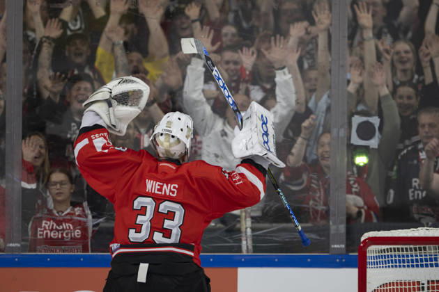 CHL; Kölner Haie - Herning Blue Fox; Köln, 07.10.2026 Nico Wiens (Kölner Haie, Torwart, 33); CHL; Kölner Haie - Herning Blue Fox am 07.10.2026 in der Lanxessarena in Köln (Deutschland). Copyright: xBEAUTIFULxSPORTS AndreasxDickx