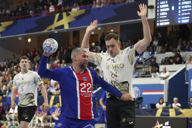 HANDBALL : Paris Saint Germain Vs Celje - Ligue des Champions - 07 10 2026 Luka Karabatic (Paris Saint-Germain) Vs Uros Milicevic (Celje) ParisFrance  Copyright: xMichaelxBaucherx