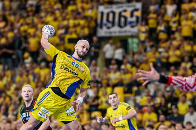 07.10.2026 KIELCE UL. BOCZNA ( POLAND ) PILKA RECZNA MEZCZYZN ( HANDBALL MEN S ) LIGA MISTRZOW - FAZA GRUPOWA ( MEN S EHF CHAMPIONS LEAGUE - GROUP PHASE ) MECZ INDUSTRIA KIELCE - SC MAGDEBURG ( GAME ) NZ ARCIOM KARALOK ( ARTSEM KARALEK ) SYLWETKA FOTO MICHAL STANCZYK CYFRASPORT NEWSPIX.PL --- Newspix.pl  20261007CSMS0007