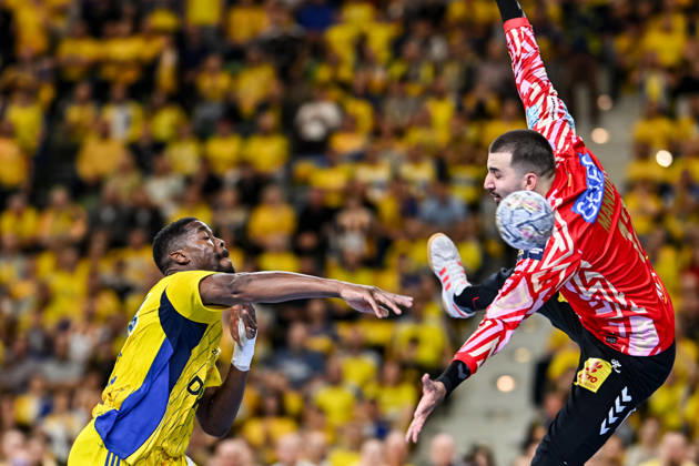 07.10.2026 KIELCE UL. BOCZNA ( POLAND ) PILKA RECZNA MEZCZYZN ( HANDBALL MEN S ) LIGA MISTRZOW - FAZA GRUPOWA ( MEN S EHF CHAMPIONS LEAGUE - GROUP PHASE ) MECZ INDUSTRIA KIELCE - SC MAGDEBURG ( GAME ) NZ DYLAN NAHI SYLWETKA MATEJ MANDIC FOTO MICHAL STANCZYK CYFRASPORT NEWSPIX.PL --- Newspix.pl  20261007CSMS0024