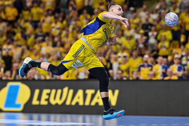 07.10.2026 KIELCE UL. BOCZNA ( POLAND ) PILKA RECZNA MEZCZYZN ( HANDBALL MEN S ) LIGA MISTRZOW - FAZA GRUPOWA ( MEN S EHF CHAMPIONS LEAGUE - GROUP PHASE ) MECZ INDUSTRIA KIELCE - SC MAGDEBURG ( GAME ) NZ ALEKS VLAH SYLWETKA FOTO MICHAL STANCZYK CYFRASPORT NEWSPIX.PL --- Newspix.pl  20261007CSMS0029