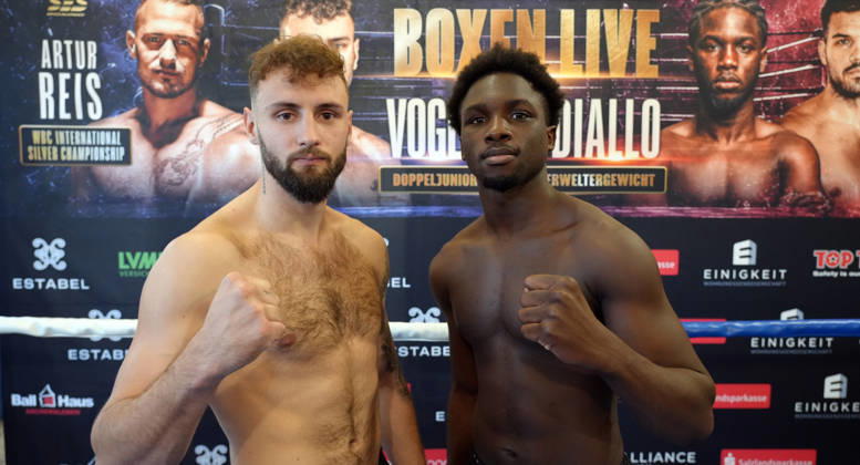 7.10.2026: Aschersleben: EDEKA-Center: Seegraben 5: Boxen: Julian Vogel (SES) + Bakari Diallo (Frankreich)