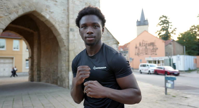 7.10.2026: Aschersleben: Johannisturm: Boxen: Bakari Diallo (Frankreich)
