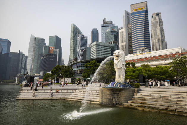 F1 - SINGAPORE GRAND PRIX 2026 Merlion, the official mascot of Singapore, ambiance during the 2026 Formula 1 Singapore Grand Prix, 17th round of the 2026 Formula One World Championship, WM, Weltmeisterschaft from October 9 to 11, 2026 on the Marina Bay Street Circuit, in Singapore, Singapore - SingaporeSingapore  Copyright: xJulienxDelfossex