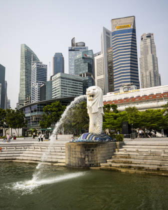 F1 - SINGAPORE GRAND PRIX 2026 Merlion, the official mascot of Singapore, ambiance during the 2026 Formula 1 Singapore Grand Prix, 17th round of the 2026 Formula One World Championship, WM, Weltmeisterschaft from October 9 to 11, 2026 on the Marina Bay Street Circuit, in Singapore, Singapore - SingaporeSingapore Copyright: xJulienxDelfossex
