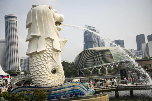 F1 - SINGAPORE GRAND PRIX 2026 Merlion, the official mascot of Singapore, ambiance during the 2026 Formula 1 Singapore Grand Prix, 17th round of the 2026 Formula One World Championship, WM, Weltmeisterschaft from October 9 to 11, 2026 on the Marina Bay Street Circuit, in Singapore, Singapore - SingaporeSingapore Copyright: xJulienxDelfossex