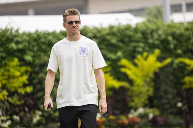 F1 - SINGAPORE GRAND PRIX 2026 HULKENBERG Nico (ger), Audi F1 Team R26, portrait during the 2026 Formula 1 Singapore Grand Prix, 17th round of the 2026 Formula One World Championship, WM, Weltmeisterschaft from October 9 to 11, 2026 on the Marina Bay Street Circuit, in Singapore, Singapore - SingaporeSingapore  Copyright: xJulienxDelfossex