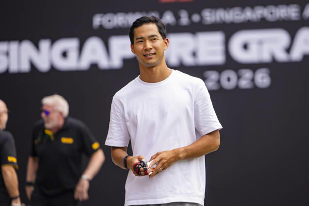 F1 - SINGAPORE GRAND PRIX 2026 HIRAKAWA Rio (jap), TGR Haas F1 Team VF-26, portrait during the 2026 Formula 1 Singapore Grand Prix, 17th round of the 2026 Formula One World Championship, WM, Weltmeisterschaft from October 9 to 11, 2026 on the Marina Bay Street Circuit, in Singapore, Singapore - SingaporeSingapore  Copyright: xJulienxDelfossex