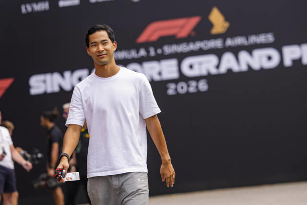 F1 - SINGAPORE GRAND PRIX 2026 HIRAKAWA Rio (jap), TGR Haas F1 Team VF-26, portrait during the 2026 Formula 1 Singapore Grand Prix, 17th round of the 2026 Formula One World Championship, WM, Weltmeisterschaft from October 9 to 11, 2026 on the Marina Bay Street Circuit, in Singapore, Singapore - SingaporeSingapore  Copyright: xJulienxDelfossex