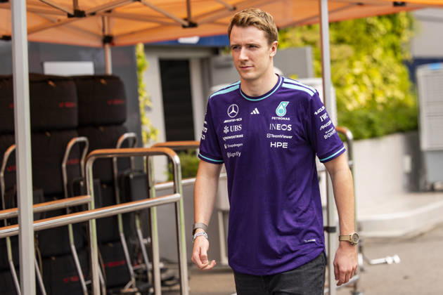 F1 - SINGAPORE GRAND PRIX 2026 VESTI Frederik (den), Junior Driver of Mercedes AMG F1 Team, portrait during the 2026 Formula 1 Singapore Grand Prix, 17th round of the 2026 Formula One World Championship, WM, Weltmeisterschaft from October 9 to 11, 2026 on the Marina Bay Street Circuit, in Singapore, Singapore - SingaporeSingapore  Copyright: xJulienxDelfossex