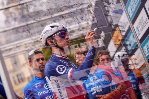 France s Romain GrÃ goire of Groupama-FDJ United during the 110th edition of the Gran Piemonte 2026 a 185 km one day race from Asti to Bra on October 08, 2026, Italy.  Copyright: xMarcoxAlpozzi LaPressex