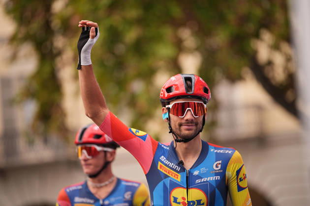 Italy s Matteo Sobrero of Lidl-Trek during the 110th edition of the Gran Piemonte 2026 a 185 km one day race from Asti to Bra on October 08, 2026, Italy.  Copyright: xMarcoxAlpozzi LaPressex