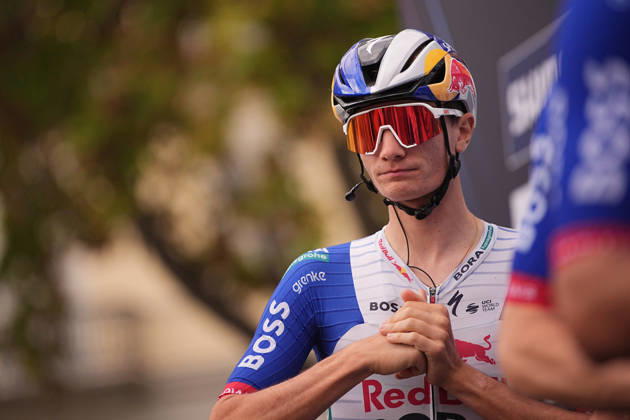 Italy s Giulio Pellizzari of Red Bull - Bora - Hansgrohe during the 110th edition of the Gran Piemonte 2026 a 185 km one day race from Asti to Bra on October 08, 2026, Italy.  Copyright: xMarcoxAlpozzi LaPressex