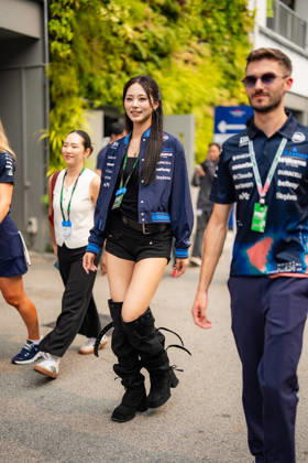 2026 Formula 1 Singapore - Tzuyu at Media Day TZUYU (TPE) K-Pop Singer and Member of TWICE in the Paddock on Thursday Media Day during the Formula 1 Singapore Airlines Singapore Grand Prix 2026 at Marina Bay Street Circuit, Singapore, on October 8, 2026. Photo by Antoine LAPEYRE Reveries Agency via ABACAPRESS.COM Singapore Singapore  Copyright: xAntoinexLapeyre ReveriesxAgency ABACAx