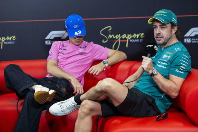 F1 - SINGAPORE GRAND PRIX 2026 ALONSO Fernando (spa), Aston Martin F1 Team Honda AMR26, portrait, pre-event press conference, PK, Pressekonferenz during the 2026 Formula 1 Singapore Grand Prix, 17th round of the 2026 Formula One World Championship, WM, Weltmeisterschaft from October 9 to 11, 2026 on the Marina Bay Street Circuit, in Singapore, Singapore - SingaporeSingapore Copyright: xJulienxDelfossex