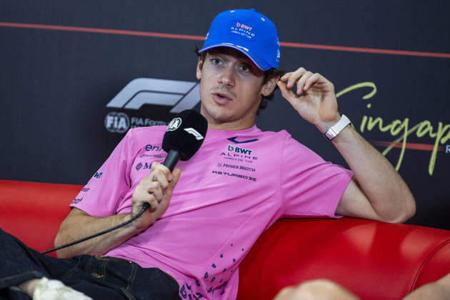 F1 - SINGAPORE GRAND PRIX 2026 COLAPINTO Franco (arg), Alpine F1 Team A526, portrait, pre-event press conference, PK, Pressekonferenz during the 2026 Formula 1 Singapore Grand Prix, 17th round of the 2026 Formula One World Championship, WM, Weltmeisterschaft from October 9 to 11, 2026 on the Marina Bay Street Circuit, in Singapore, Singapore - SingaporeSingapore Copyright: xJulienxDelfossex