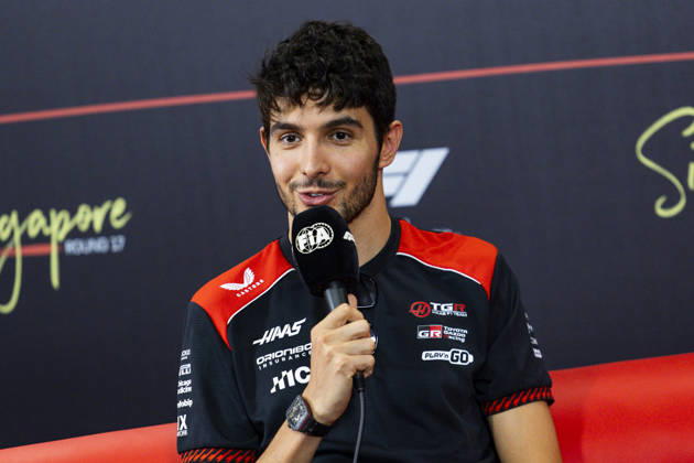 F1 - SINGAPORE GRAND PRIX 2026 OCON Esteban (fra), TGR Haas F1 Team VF-26, portrait, pre-event press conference, PK, Pressekonferenz during the 2026 Formula 1 Singapore Grand Prix, 17th round of the 2026 Formula One World Championship, WM, Weltmeisterschaft from October 9 to 11, 2026 on the Marina Bay Street Circuit, in Singapore, Singapore - SingaporeSingapore Copyright: xJulienxDelfossex