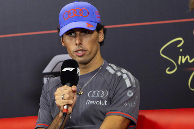 F1 - SINGAPORE GRAND PRIX 2026 BORTOLETO Gabriel (bra), Audi F1 Team R26, portrait, pre-event press conference, PK, Pressekonferenz during the 2026 Formula 1 Singapore Grand Prix, 17th round of the 2026 Formula One World Championship, WM, Weltmeisterschaft from October 9 to 11, 2026 on the Marina Bay Street Circuit, in Singapore, Singapore - SingaporeSingapore Copyright: xJulienxDelfossex